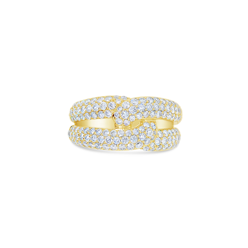 Interlocking Loops Diamond Ring