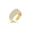 Interlocking Loops Diamond Ring