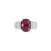 Rubellite & Diamond Ring