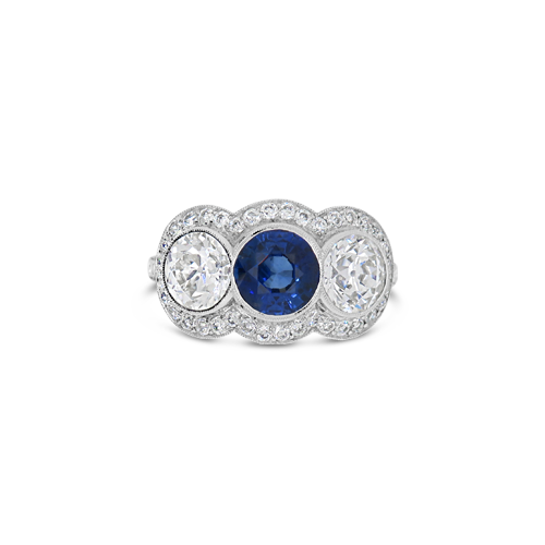 Sapphire & Diamond Ring