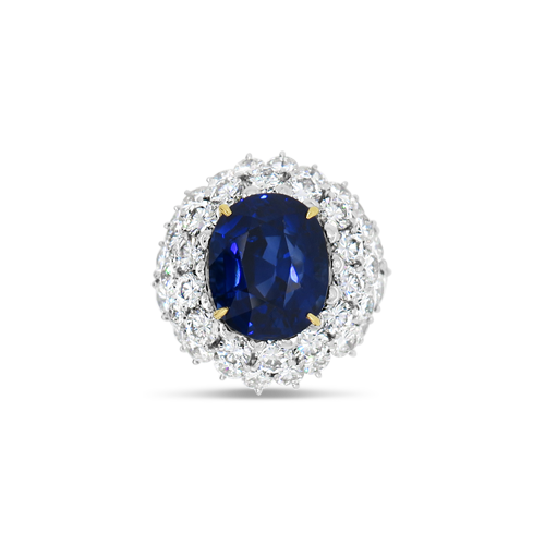 Sapphire & Diamond Ring