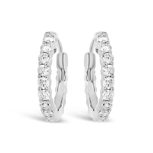 Diamond Hoop Earrings
