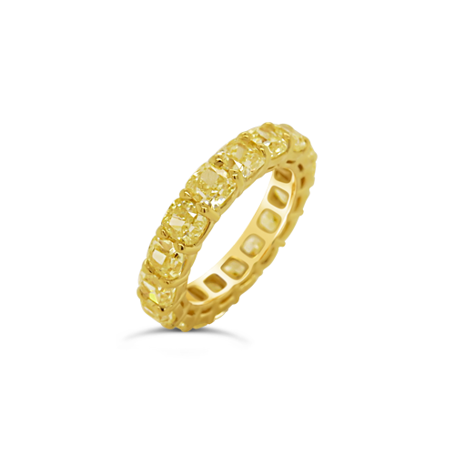 Yellow Diamond Eternity Band Ring