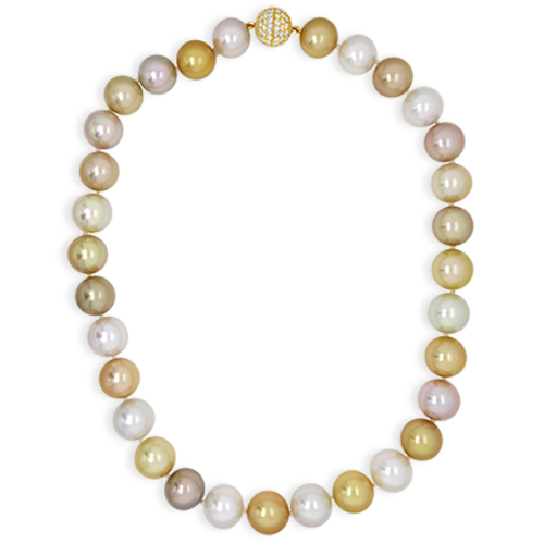 Multi-color South Sea Pearl Necklace