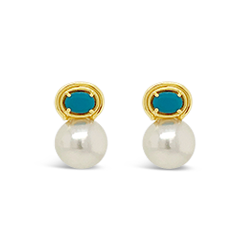Pearl & Turquoise Earrings