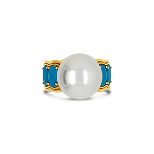 Pearl & Turquoise Ring