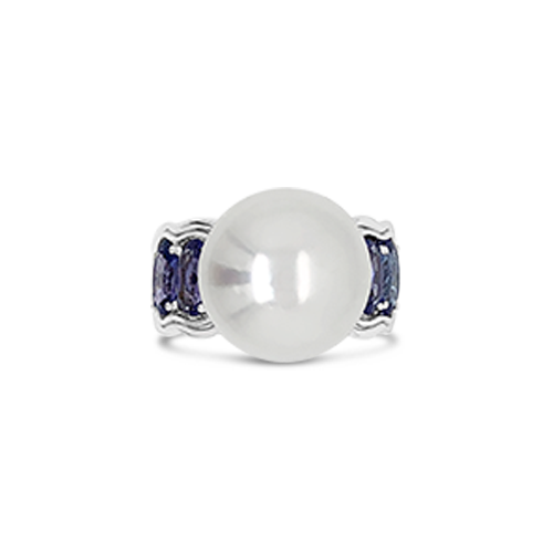 Pearl & Tanzanite Ring