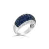 Sapphire & Diamond Dome Ring