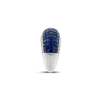 Sapphire & Diamond Dome Ring