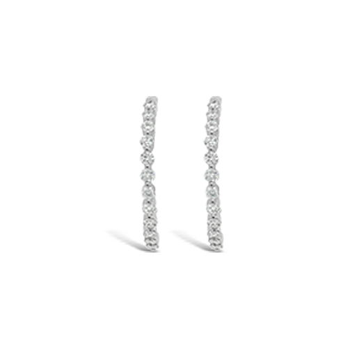 Diamond Hoop Earrings