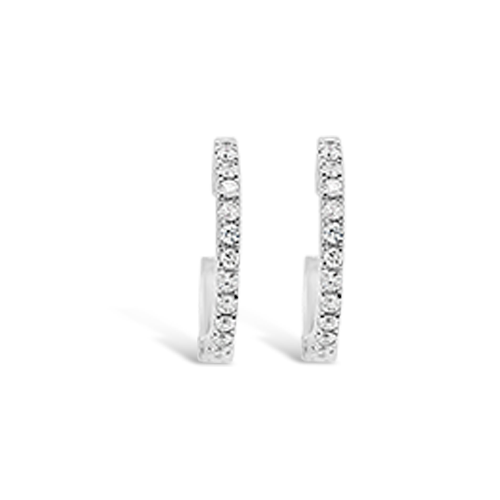 Diamond Hoop Earrings