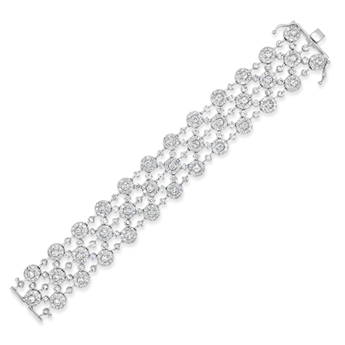 Diamond Halo Style Bracelet