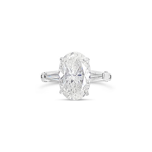 Oval Diamond Estate Engagement Ring