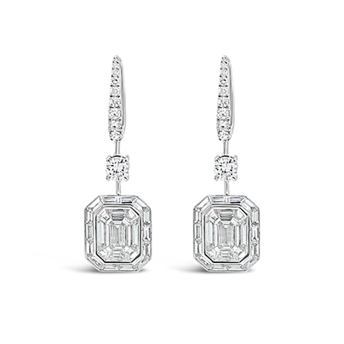 Diamond Dangle Earrings