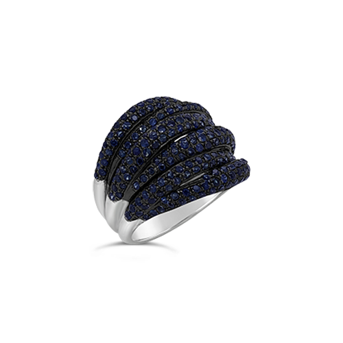 Sapphire Criss Cross Ring