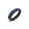 Blue & White Sapphire Bangle Bracelet
