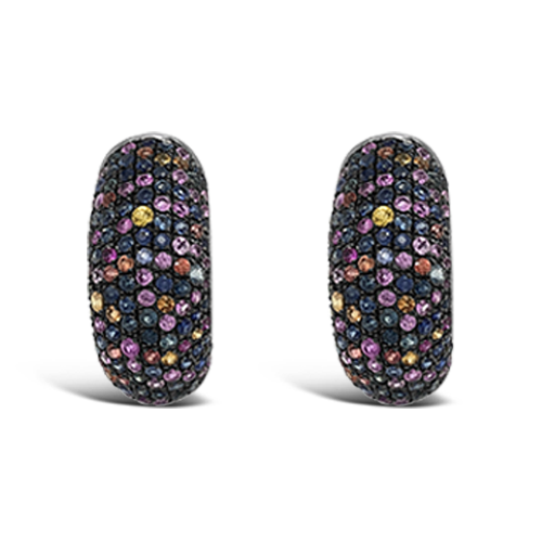 Multi-color Sapphire Earrrings