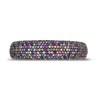 Multi-color Sapphire Bangle Bracelet