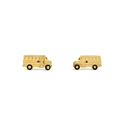 School Bus Cufflinks