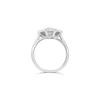 Octagon Design Diamond Engagement Ring