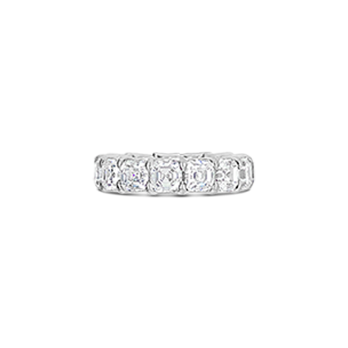 Asscher cut Diamond Eternity Band