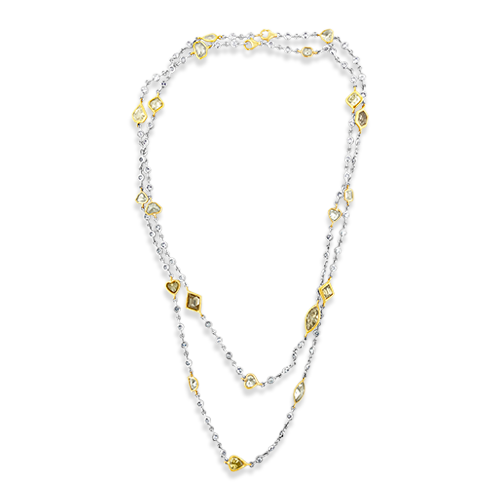 Fancy Shape & Color Diamond Necklace