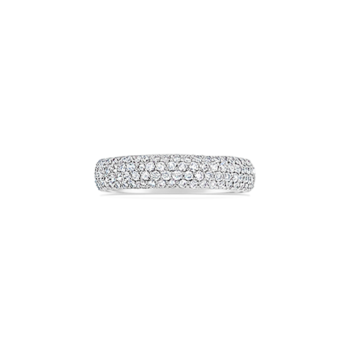 Micro-Pave Diamond Wedding Band