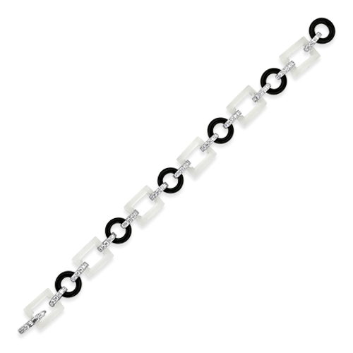 Crystal, Onyx & Diamond Bracelet