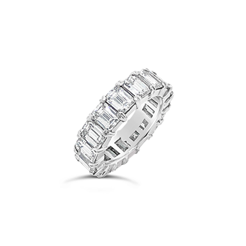 Emerald Cut Diamond Eternity Band