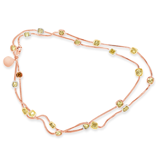 Colored Diamond Estate Necklace