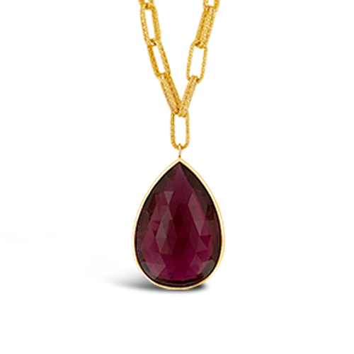 Briolette Rubellite Necklace
