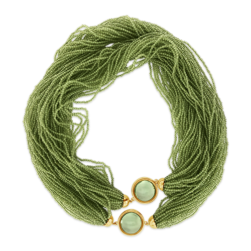 Peridot Bead Necklace