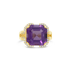 Amethyst & Diamond Ring