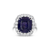 Violet Sapphire & Diamond Ring