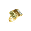 Three Stone Gemstone Ring