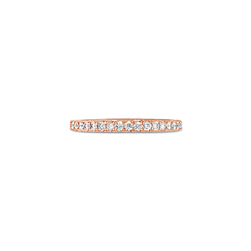 Diamond & Rose Gold Wedding Band