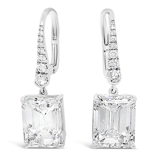 Diamond Dangle Earrings