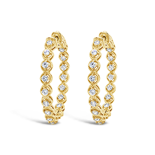 Diamond Hoop Earrings