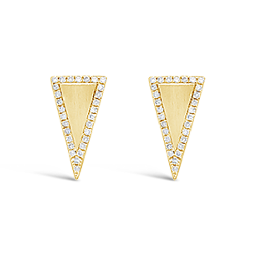 Diamond Triangle Earrings