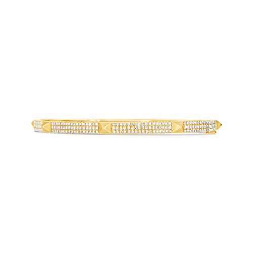 Gold & Diamond Bangle Bracelet