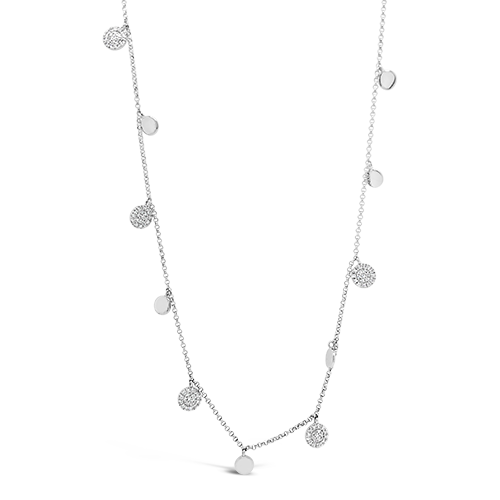 Diamond Disc Necklace