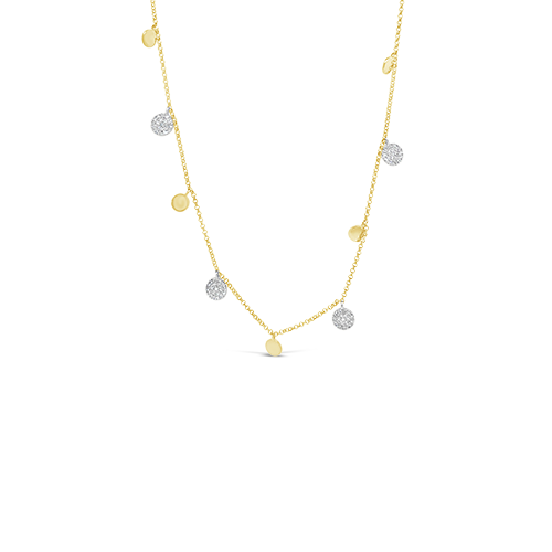 Diamond Disc Necklace