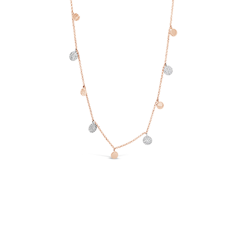 Diamond Disc Necklace