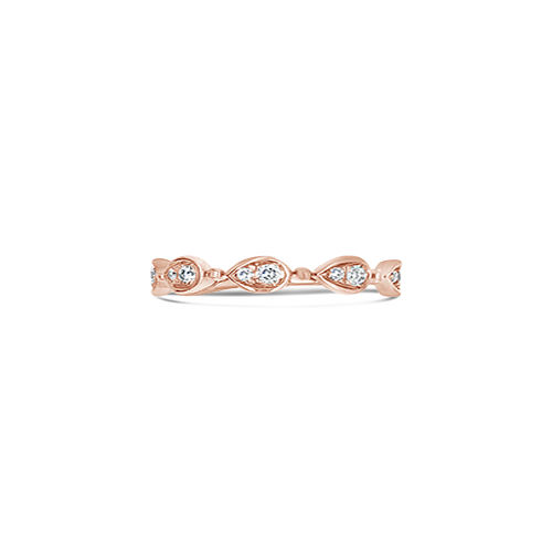 Diamond Band in Rose Gold