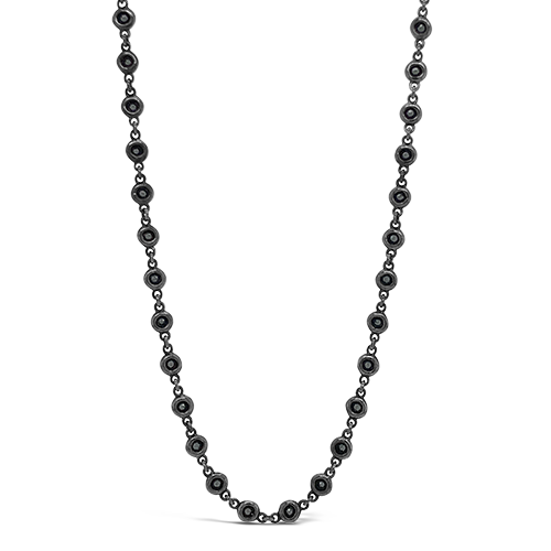Black Spinel Chain Necklace