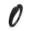 Black Spinel Bangle Bracelet