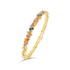 Multi-color Sapphire Bangle Bracelet