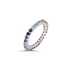 Multi-color Sapphire Band Ring