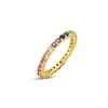Multi-color Sapphire Band Ring