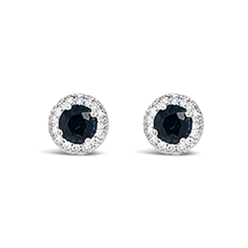 Sapphire & Diamond Earrings